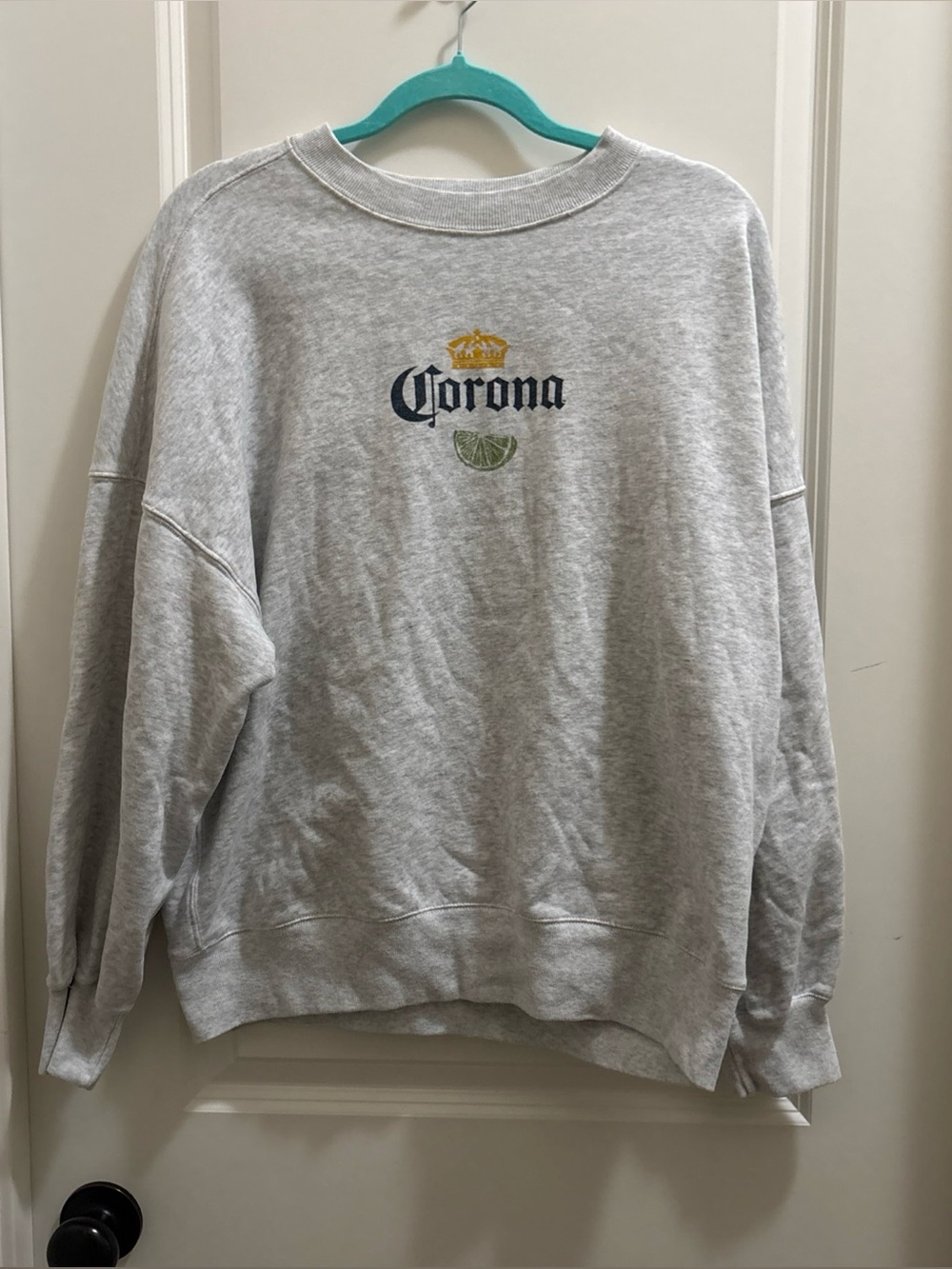 Abercrombie & Fitch Soft Af Fleece Crewneck Corona Beer Size Small